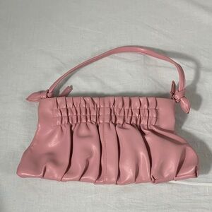 Victoria's Secret Pink Ruched Clutch Bag